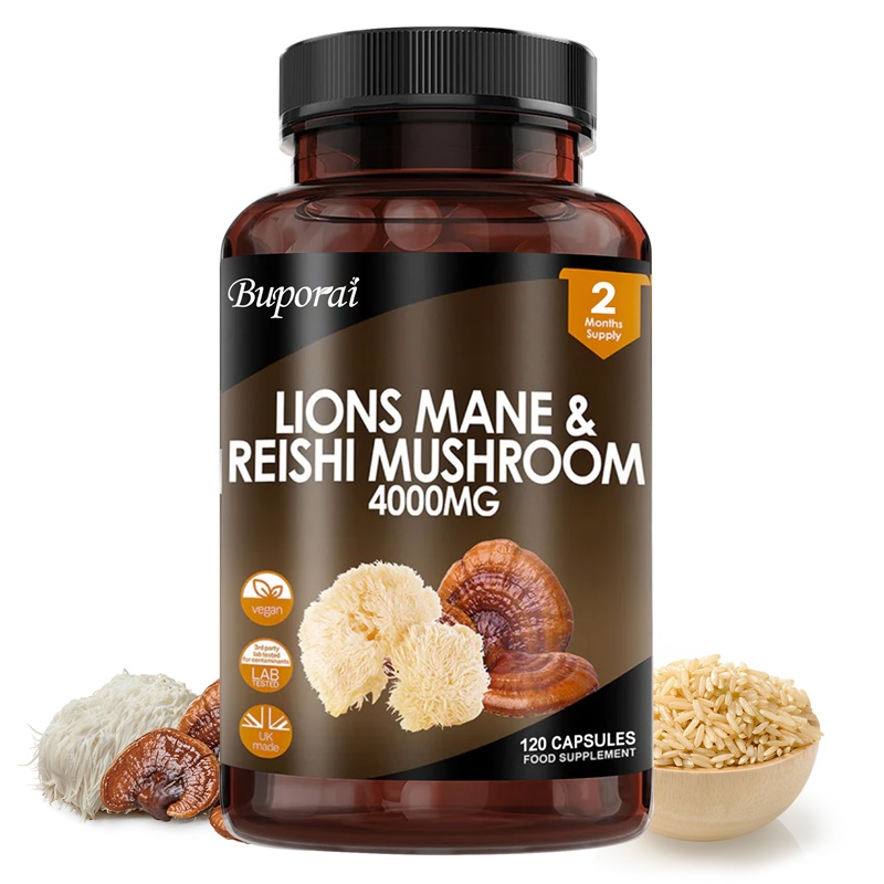 Lion Mane Mushroom - Lions Mane & Reishi Mushroom 4000mg