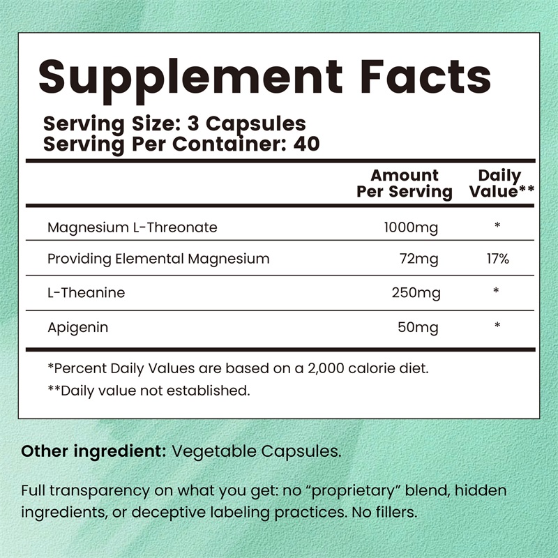 Magnesium L-Threonate Complex  - Magnesium Glycinate Capsule review and price