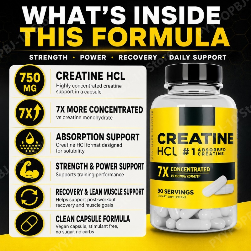 Creatine HCl 750mg 90 Capsules - Fitness With Nutrition review and price