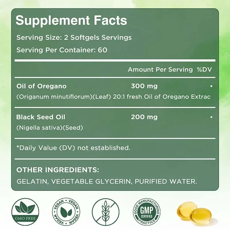 Oregano Oil Capsules - Balance - Black Seed Oil Capsule review and price