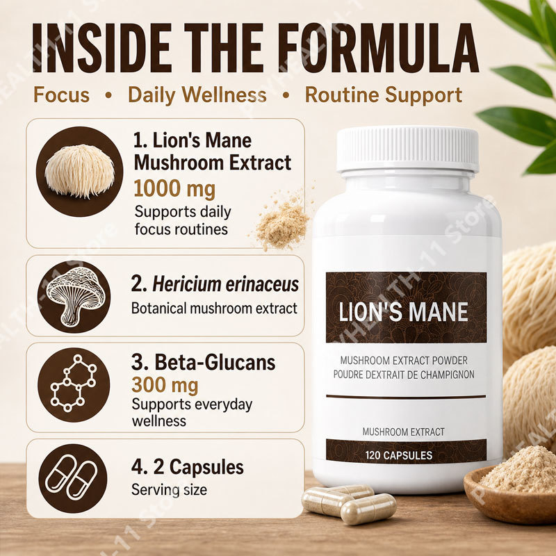 Lion’s Mane Mushroom Capsules  - Lion Mane Mushroom review and price