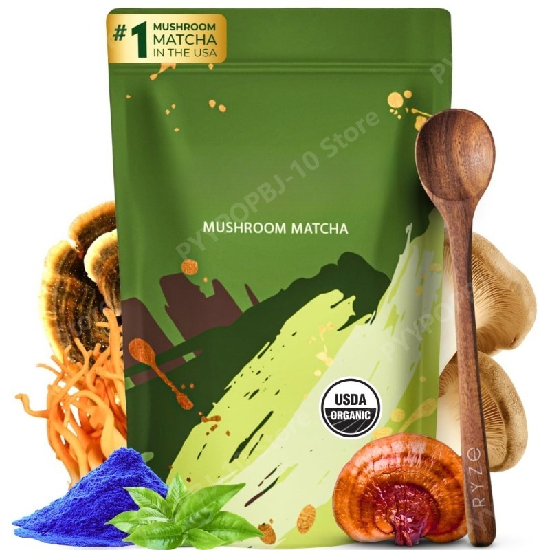 Organic Mushroom Matcha Supple - Lion Mane Mushroom review and price