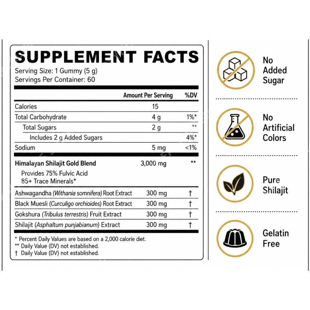 Pure Himalayan Shilajit Gummie - Shilajit Resin Pure review and price