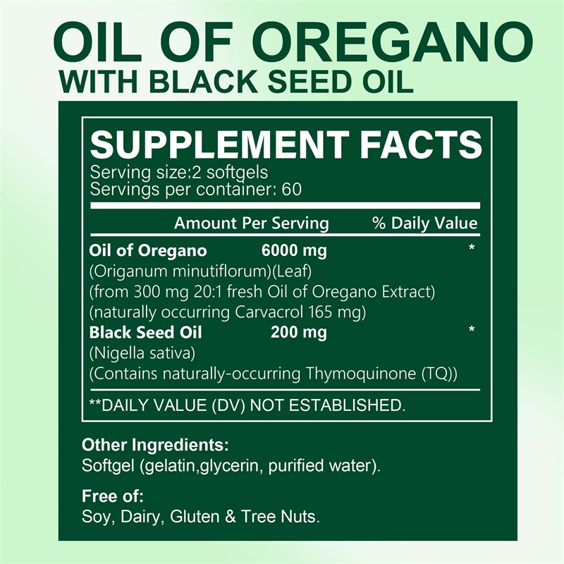 Oregano Oil Capsules - with Bl - Black Seed Oil Capsule review and price