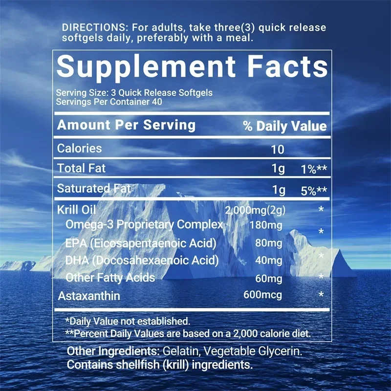 Antarctic Krill Oil Capsules - - Omega 3 Fish Oil review and price