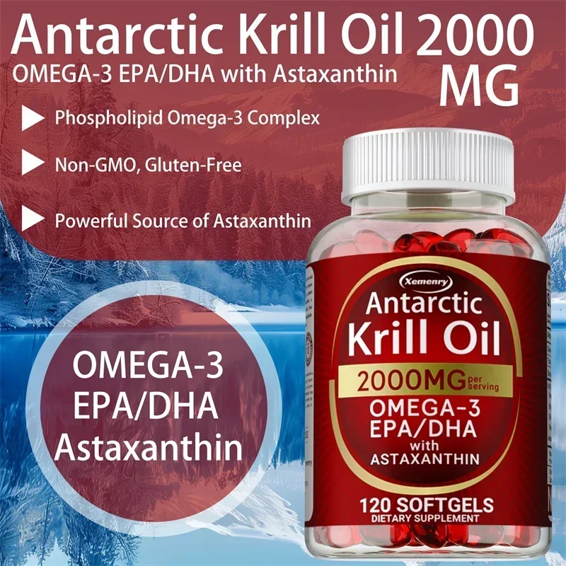 Antarctic Krill Oil Capsules - - Omega 3 Fish Oil review and price