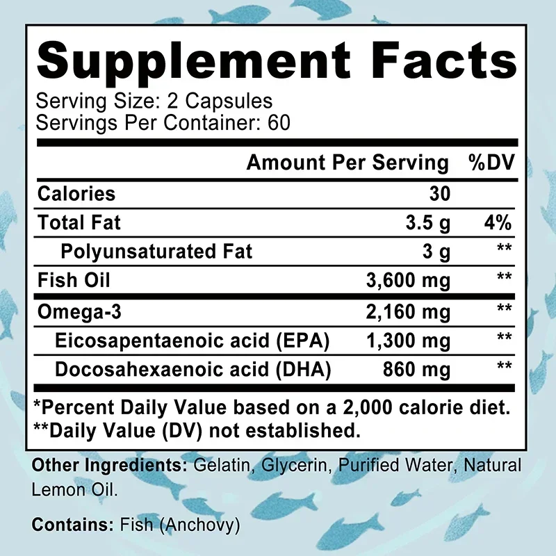 Omega 3 Fish Oil - Boosts Immu - Omega 3 Fish Oil review and price
