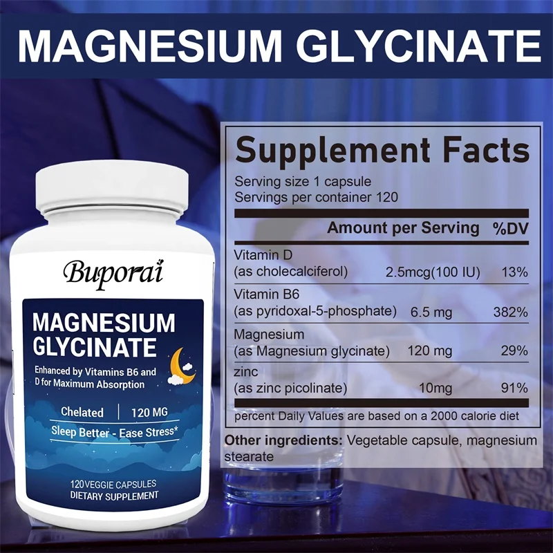 Magnesium Glycinate 120mg Caps - Magnesium Glycinate Capsule review and price