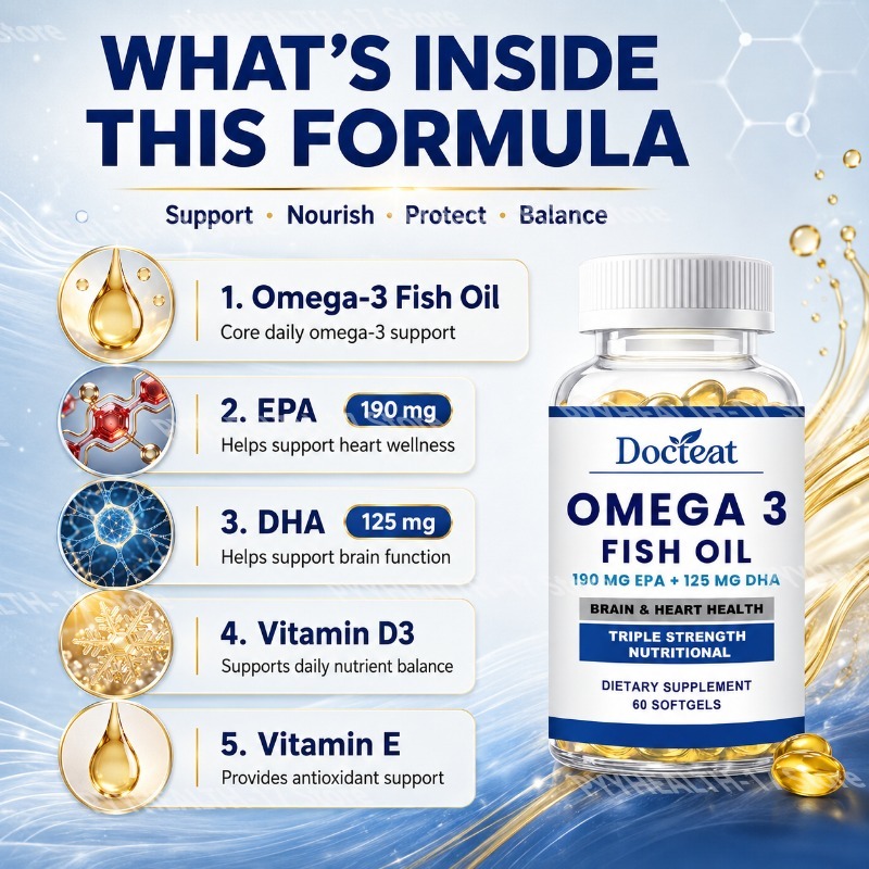 Docteat Omega 3 Fish Oil Softg - Omega 3 Fish Oil review and price