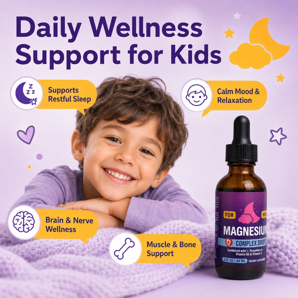 Kids Magnesium Complex Drops w - Magnesium Glycinate Capsule review and price