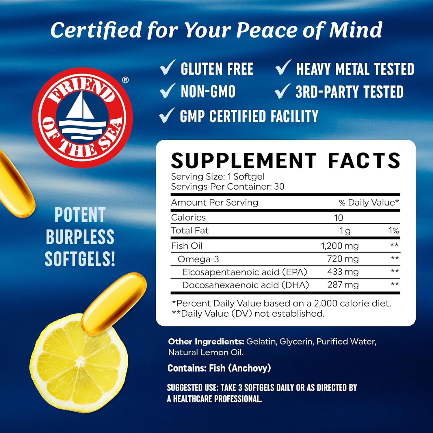 Omega 3 Fish Oil - Supports Th - Omega 3 Fish Oil review and price