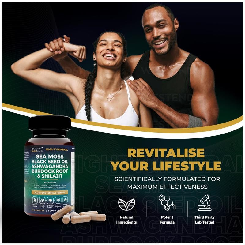 Black Seed Oil, Shilajit, Sea  - Black Seed Oil Capsule review and price