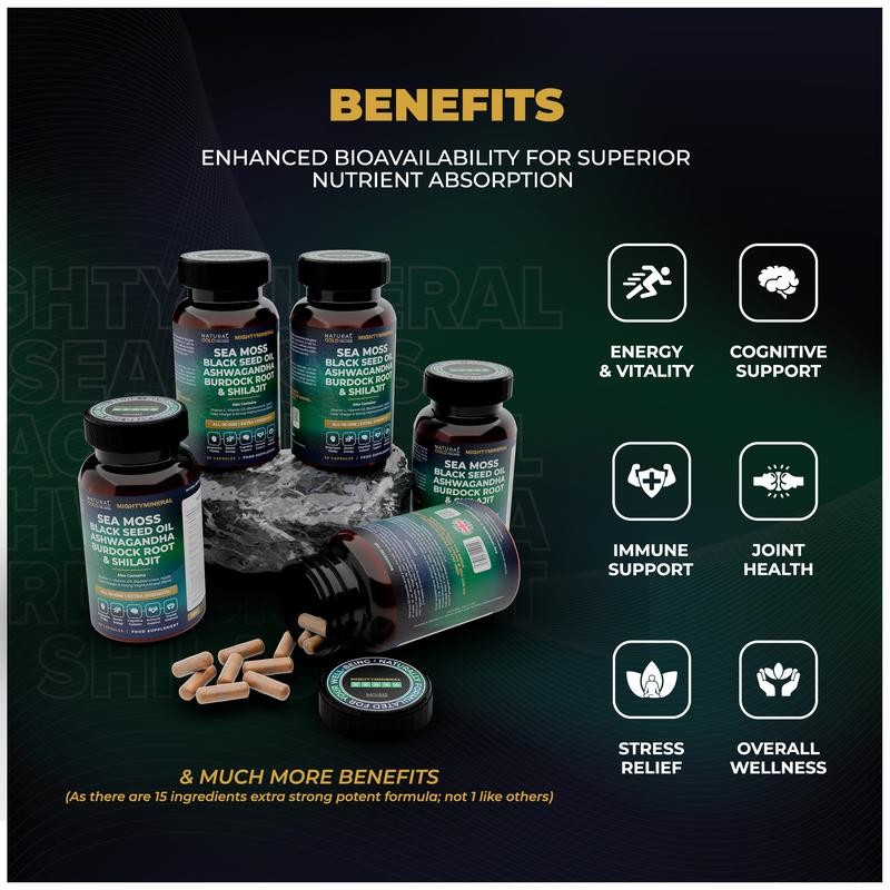 Black Seed Oil, Shilajit, Sea  - Black Seed Oil Capsule review and price