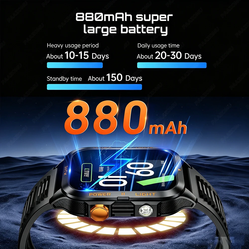 Military Grade SmartWatch Men  - Nutrition Gym review and price